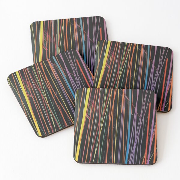 Item preview, "Colorful abstract line art" designed and sold by ChromaChameleon.