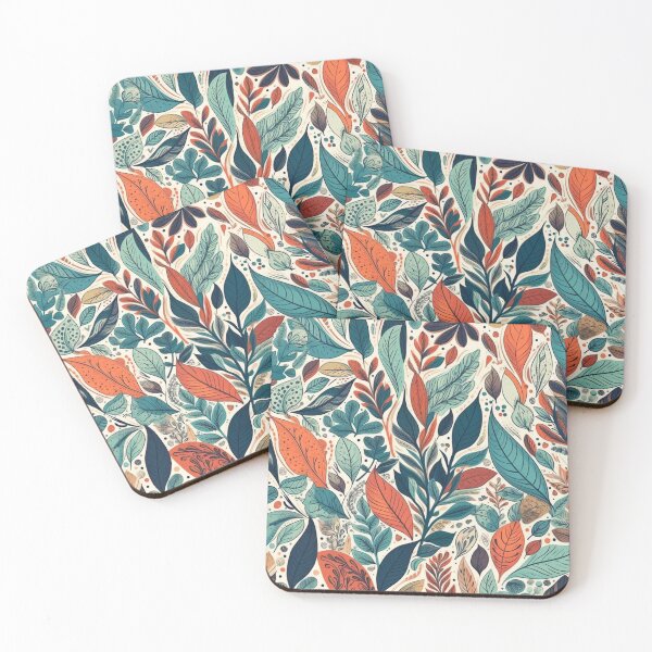 Item preview, Leaves Colorfull pattern designed and sold by LJaco.