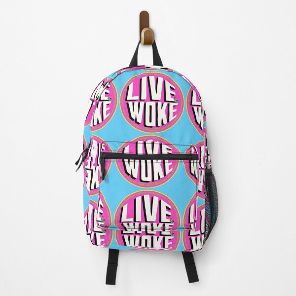 Item preview, PMD00728 Progressive Movement Designs Live Woke design shows you are woke and support progressive policy goals for progressive Democrats and Independents and Bernie Sanders supporters designed and sold by ProgressiveLeft.