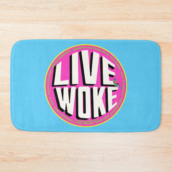 Item preview, PMD00728 Progressive Movement Designs Live Woke design shows you are woke and support progressive policy goals for progressive Democrats and Independents and Bernie Sanders supporters designed and sold by ProgressiveLeft.