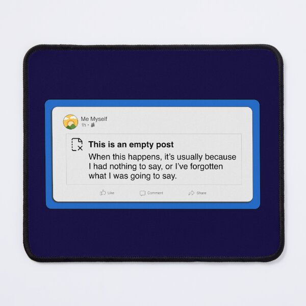 Item preview, empty mind, empty post designed and sold by Reflection of You.