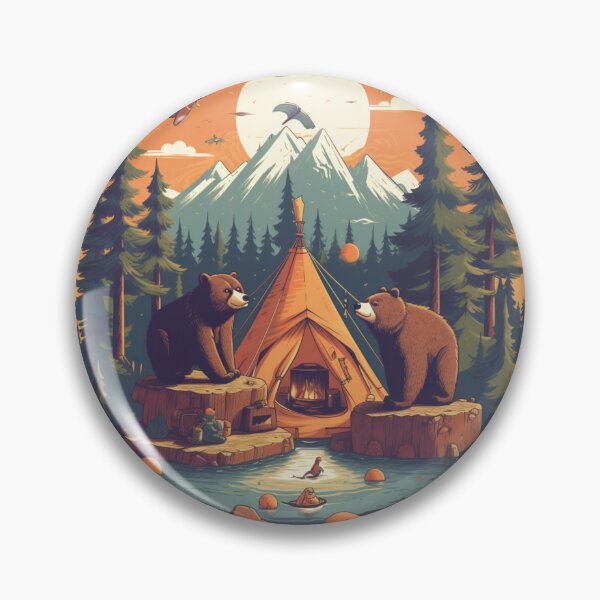 Item preview, Camping With Bears. designed and sold by DiamondPixel.