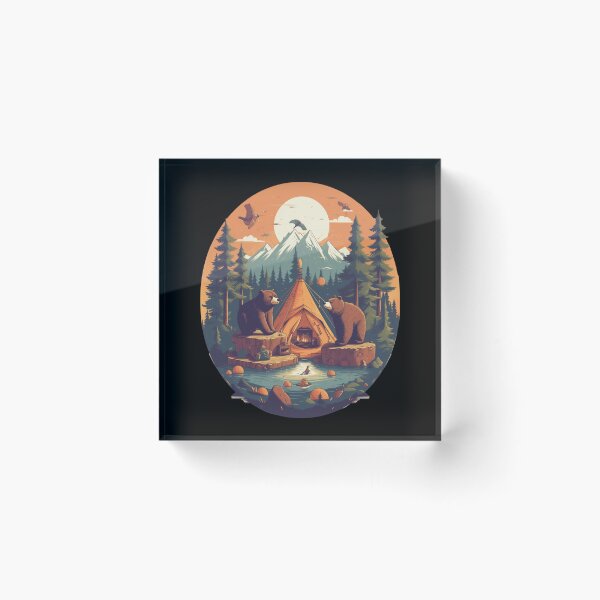 Item preview, Camping With Bears. designed and sold by DiamondPixel.