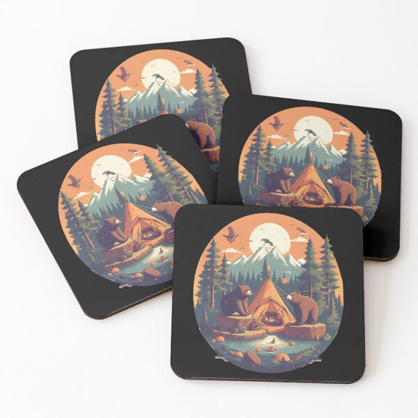 Item preview, Camping With Bears. designed and sold by DiamondPixel.