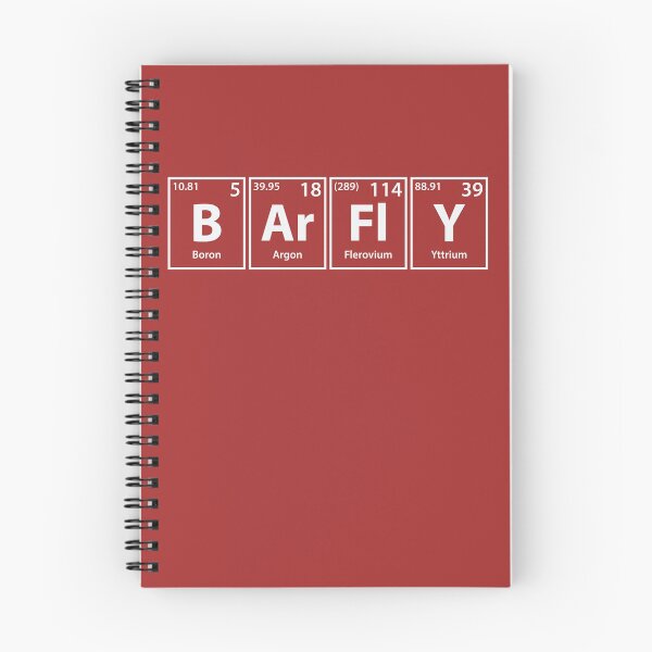 Item preview, Barfly (B-Ar-Fl-Y) Periodic Elements Spelling designed and sold by cerebrands.