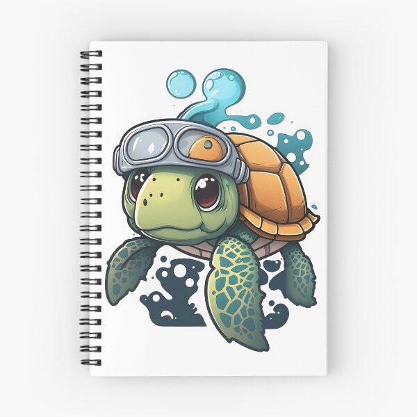 Item preview, Cute Turtle Swimming Wearing Goggles designed and sold by BHDesignCo.