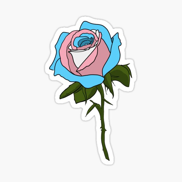 Item preview, Subtle Pride Rose Trans Pride Flag designed and sold by Zeons-Art.