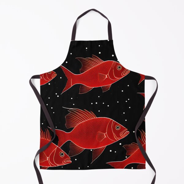 Item preview, A School of Red Fish Pattern 1 designed and sold by atangerprints.