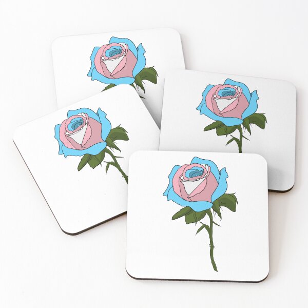 Item preview, Subtle Pride Rose Trans Pride Flag designed and sold by Zeons-Art.