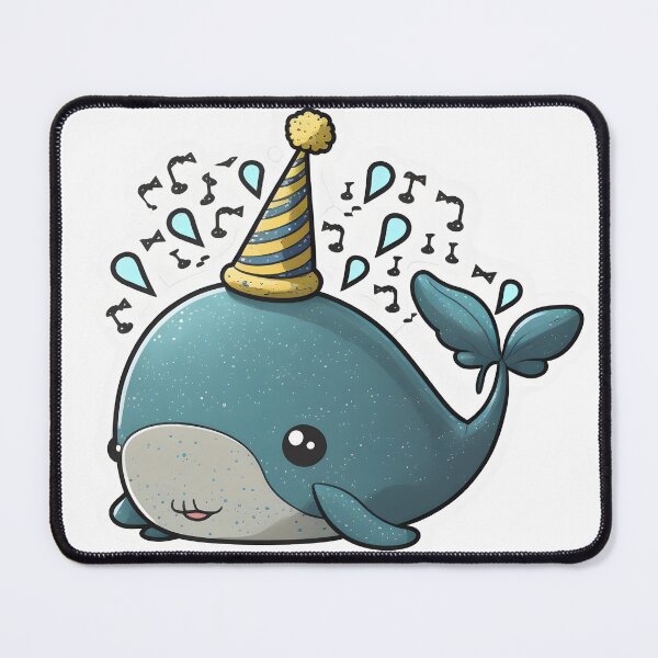 Item preview, Cute Whale Celebrating designed and sold by BHDesignCo.