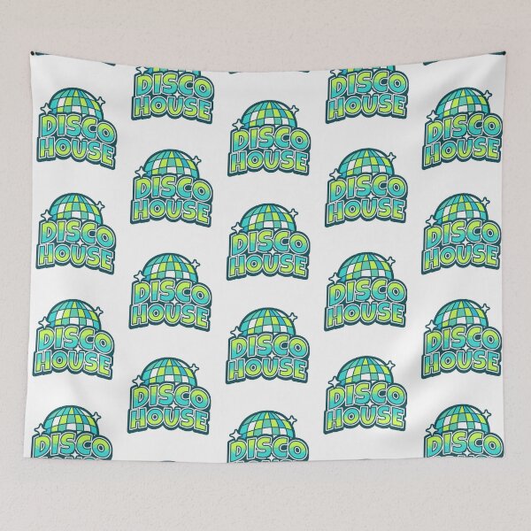 Item preview, DISCO HOUSE  - Y2K Disco Ball (Aqua/Lime)  designed and sold by Discothreadz.