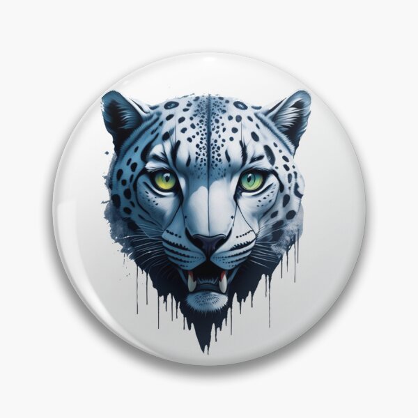 Item preview, snow leopard head digital ilustration designed and sold by DONCY.