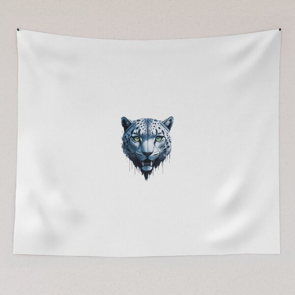 Item preview, snow leopard head digital ilustration designed and sold by DONCY.