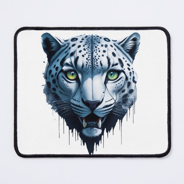Item preview, snow leopard head digital ilustration designed and sold by DONCY.