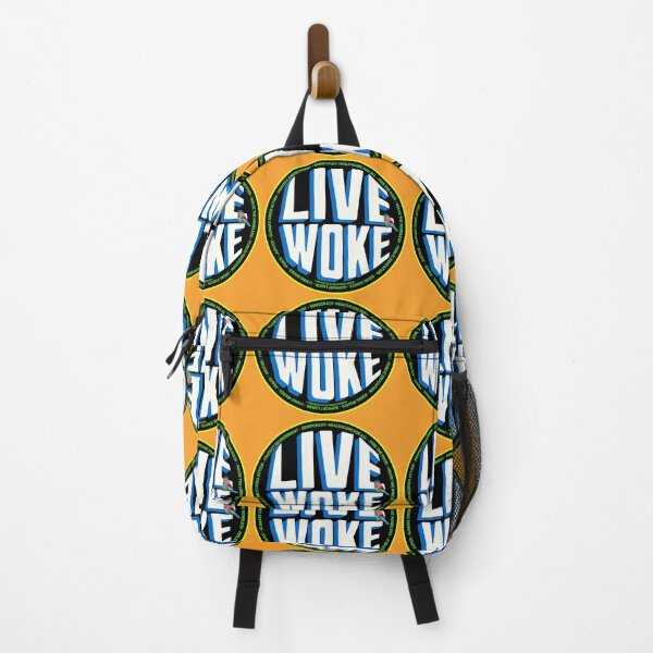 Item preview, PMD00731 Progressive Movement Designs Live Woke design shows you are woke and support progressive policy goals for progressive Democrats and Independents and Bernie Sanders supporters designed and sold by ProgressiveLeft.