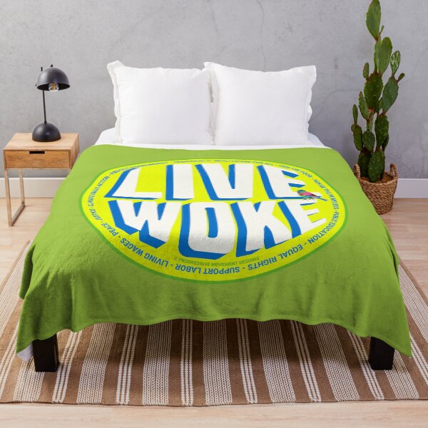 Item preview, PMD00732 Progressive Movement Designs Live Woke design shows you are woke and support progressive policy goals for progressive Democrats and Independents and Bernie Sanders supporters designed and sold by ProgressiveLeft.