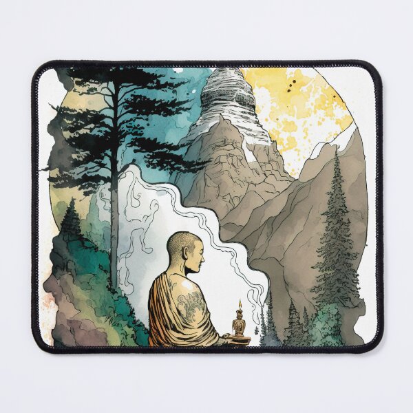 Item preview, meditating buddha designed and sold by RelatosdeViaje.
