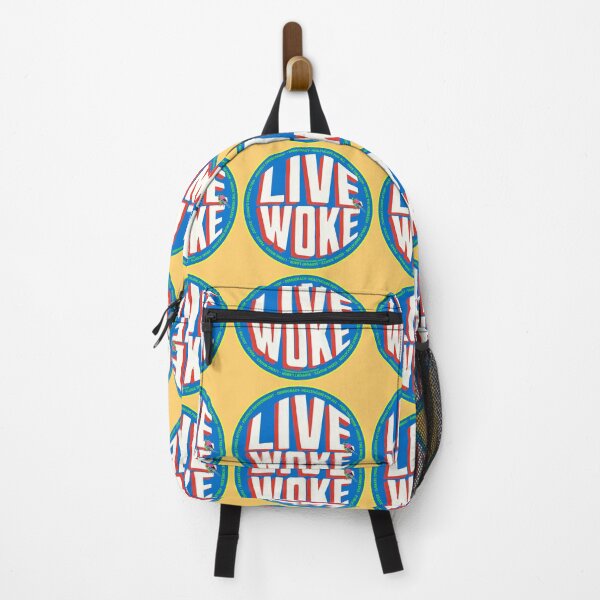 Item preview, PMD00733 Progressive Movement Designs Live Woke design shows you are woke and support progressive policy goals for progressive Democrats and Independents and Bernie Sanders supporters designed and sold by ProgressiveLeft.