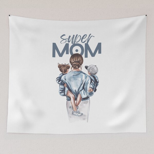 Item preview, Super mom designed and sold by Giovanni's  Brown Quotes.