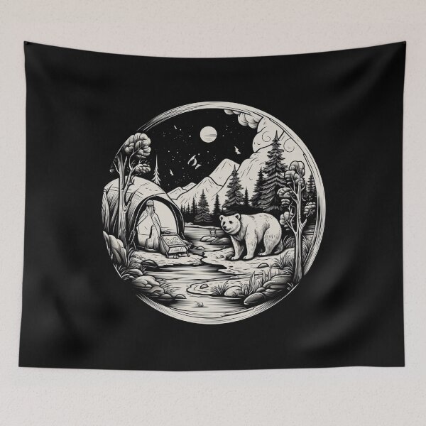 Item preview, Camping With Bears. designed and sold by DiamondPixel.