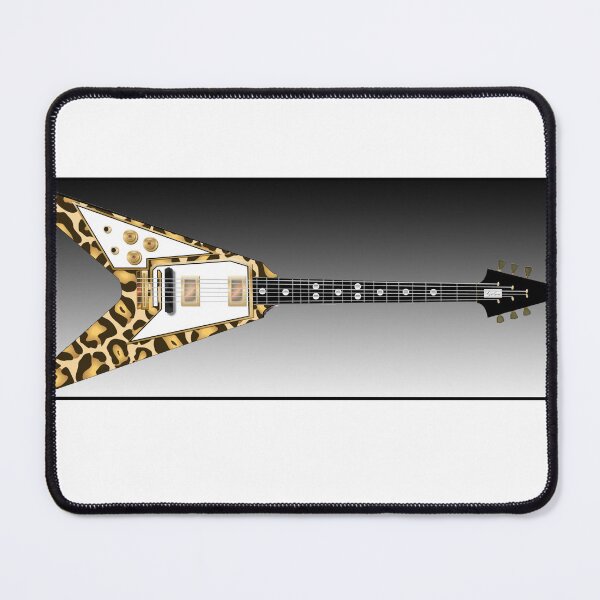Item preview, Leopard Skin V Shaped Guitar; Inspiration designed and sold by evaninla.