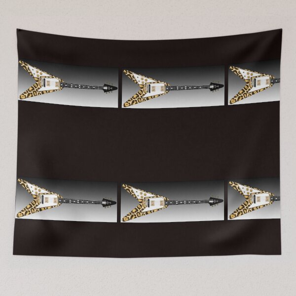 Item preview, Leopard Skin V Shaped Guitar; Inspiration designed and sold by evaninla.