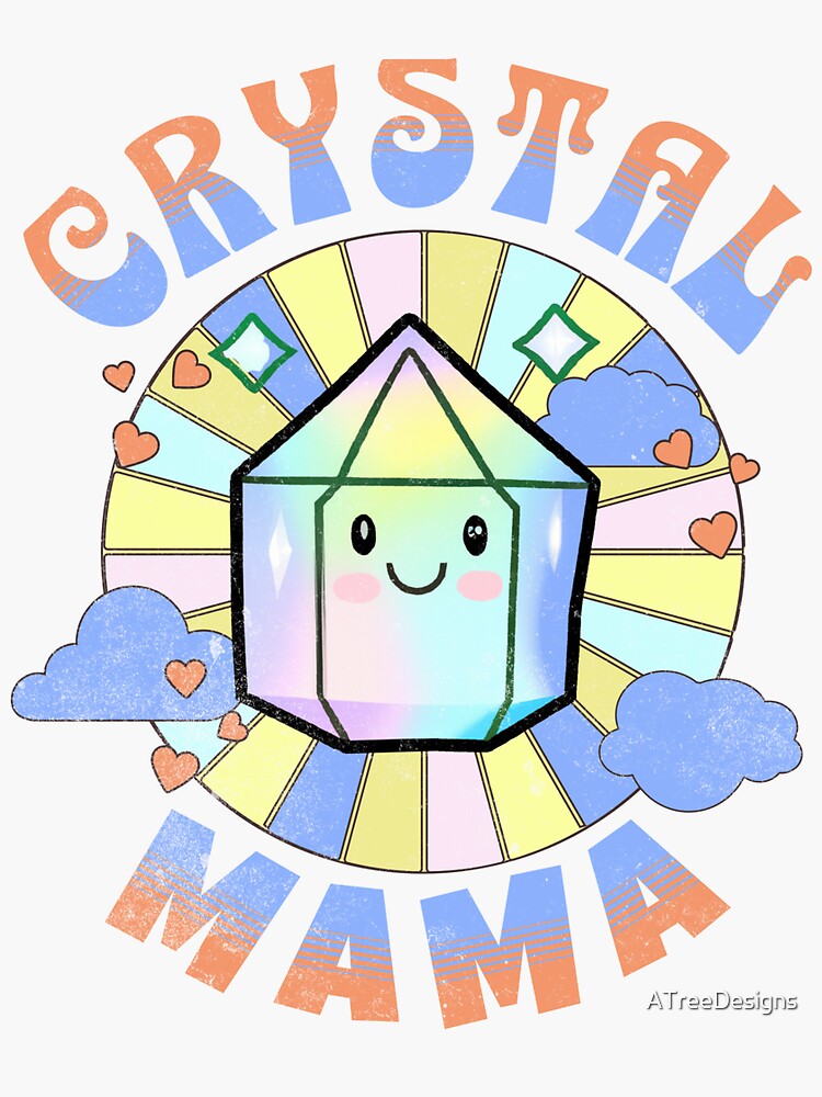 Rainbow Crystal Fantasy Sticker Pack - Kawaii Crystal Stickers, Cute  Rainbow Laptop Stickers