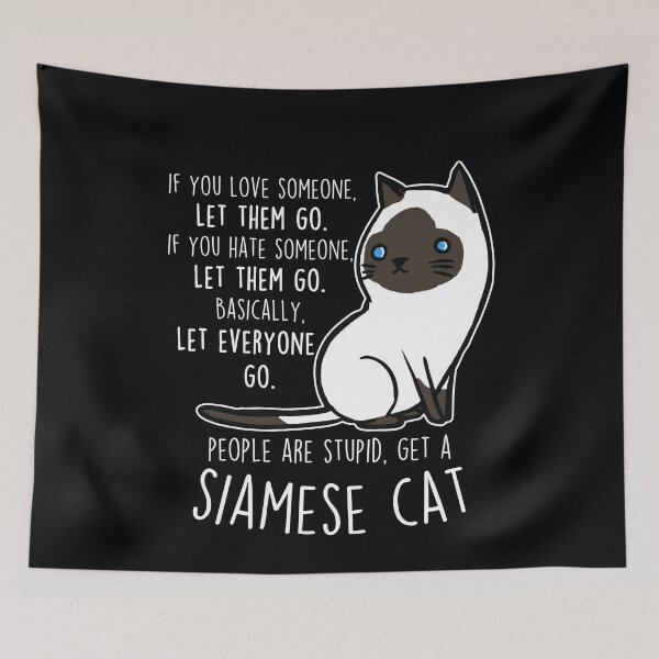 Item preview, Siamese Cat Let Them Go designed and sold by Clara Hollins.