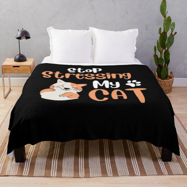Item preview, Funny Cat Owners quotes Gift Stop Stressing My Cat designed and sold by MouDantArts.