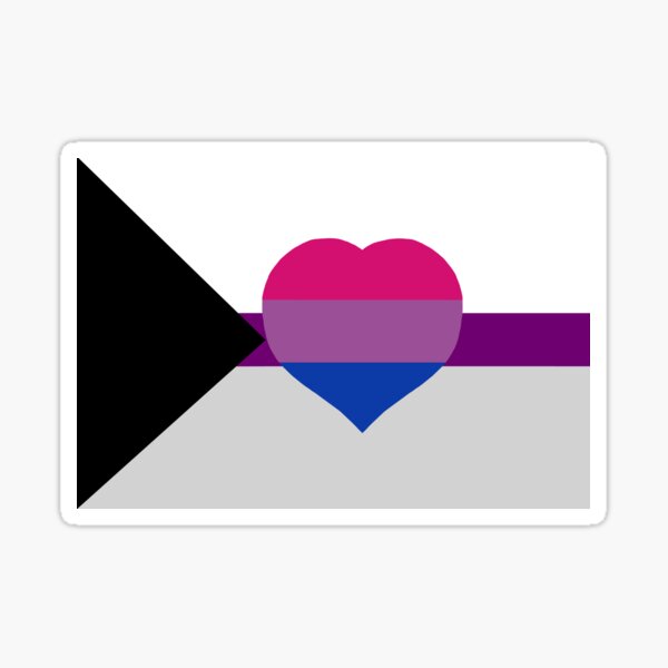 Aperçu de l'œuvre Drapeau démisexuel biromantique créée et vendue par SanguineDesigns.