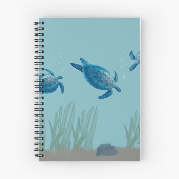 Item preview, Swimming sea turtles designed and sold by paulabidiman.