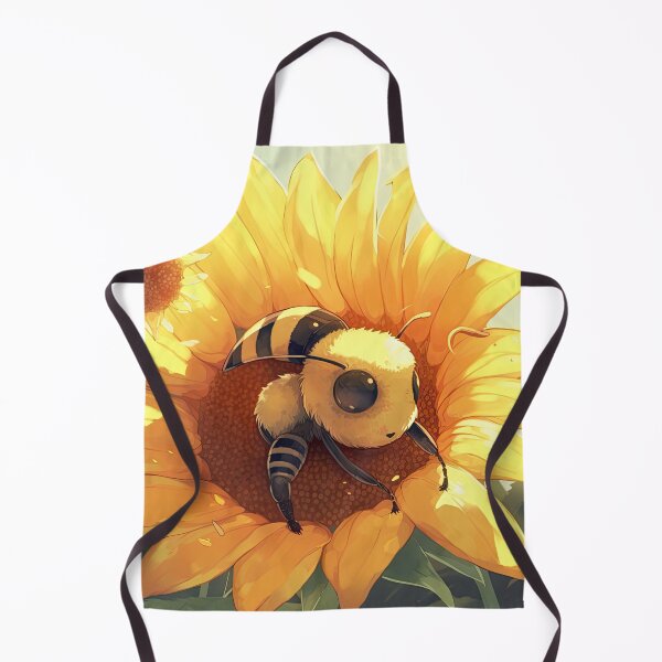 Item preview, Bee on a sunflower designed and sold by Pixel Playground.