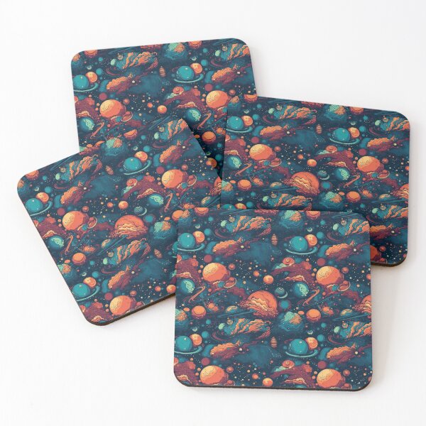 Item preview, Pattern Galaxy Space Planets Universe Colorful designed and sold by Arncil.