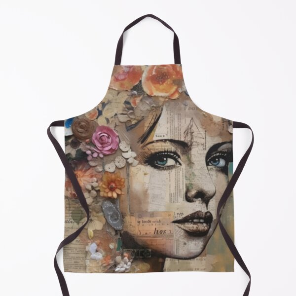 Item preview, The Papered Muse from Timeless Whispers: A Vintage Mixed Media Collage Collection designed and sold by Cosmic-Canvases.