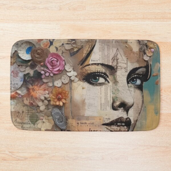 Item preview, The Papered Muse from Timeless Whispers: A Vintage Mixed Media Collage Collection designed and sold by Cosmic-Canvases.