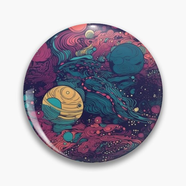 Item preview, Pattern Galaxy Space Planets Neon Universe designed and sold by Arncil.