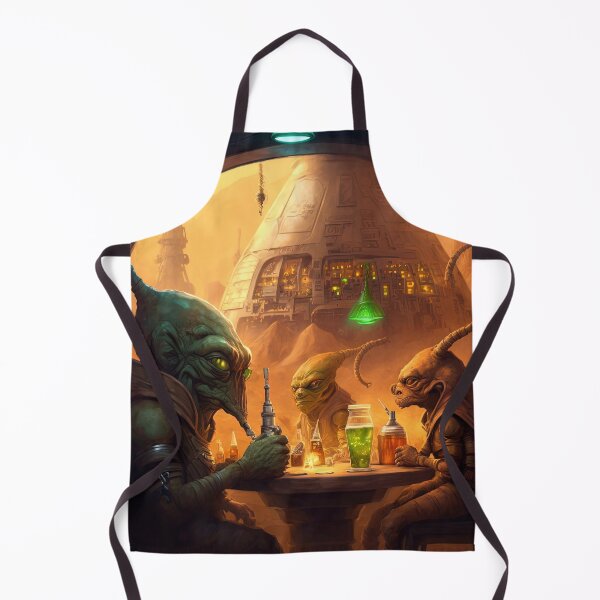 Item preview, Aliens in Spacecraft Tavern Drinking Smoky Drinks designed and sold by Bleknervin.