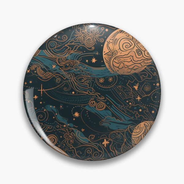Item preview, Pattern Galaxy Space Planets Linear Universe designed and sold by Arncil.