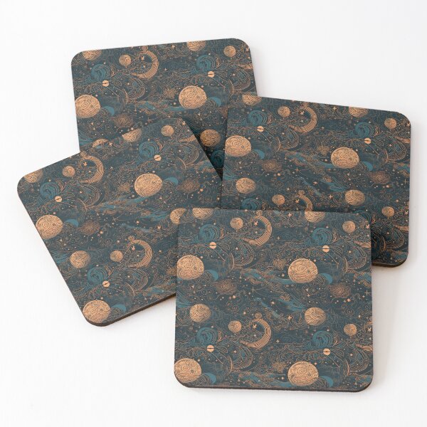 Item preview, Pattern Galaxy Space Planets Linear Universe designed and sold by Arncil.