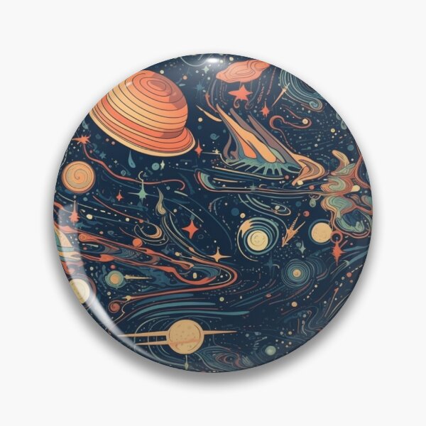 Item preview, Pattern Galaxy Space Planets Colorful Linear Universe designed and sold by Arncil.