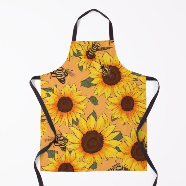 Item preview, Bee on a sunflower drawing tile designed and sold by Pixel Playground.