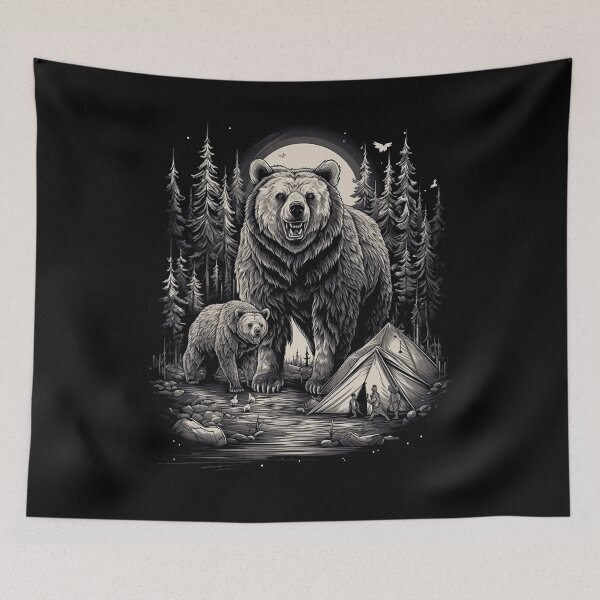 Item preview, Camping With Bears. designed and sold by DiamondPixel.