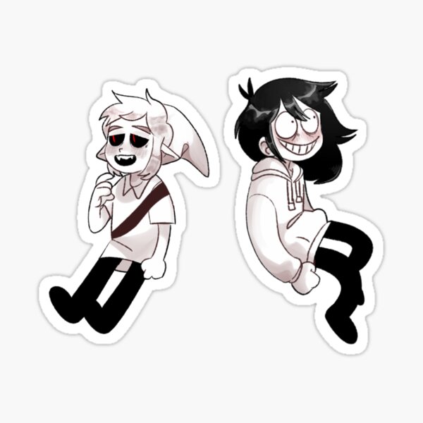 Creepypasta Jeff the Killer Sticker for Sale by HeyitsSmile