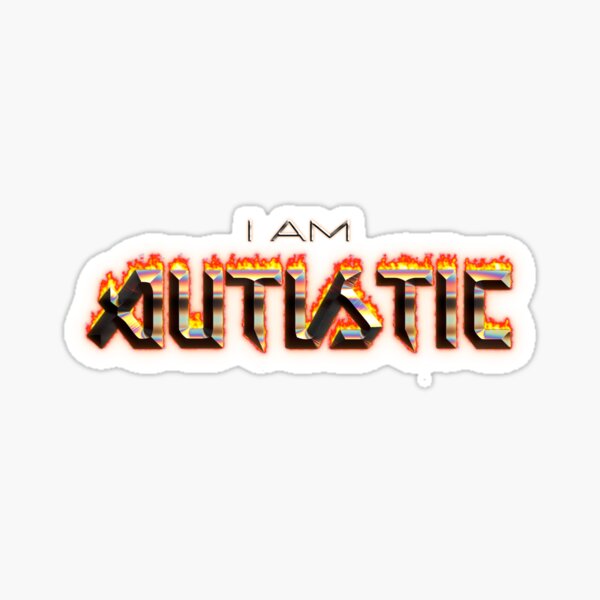 Aperçu de l'œuvre Je suis autiste Word Art créée et vendue par snazzyseagull.