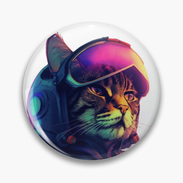 Item preview, Neon Airforce Pilot Kitty Cat designed and sold by Bad Kitties.