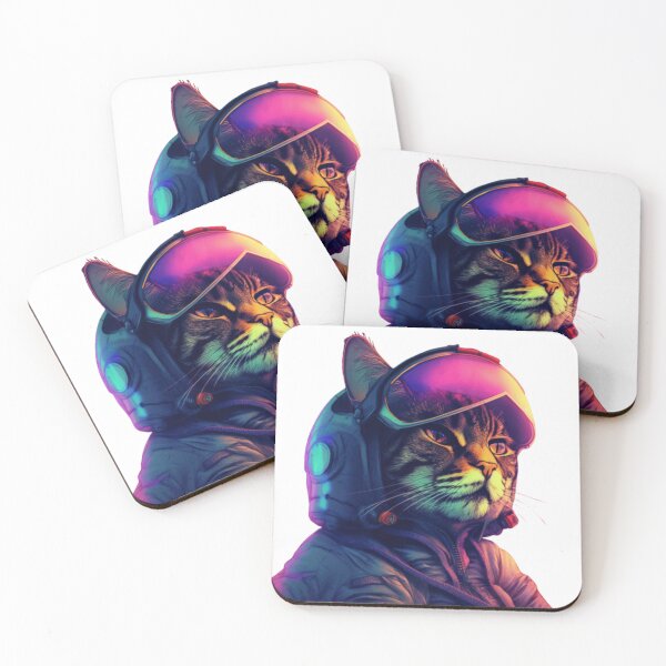 Item preview, Neon Airforce Pilot Kitty Cat designed and sold by Bad Kitties.