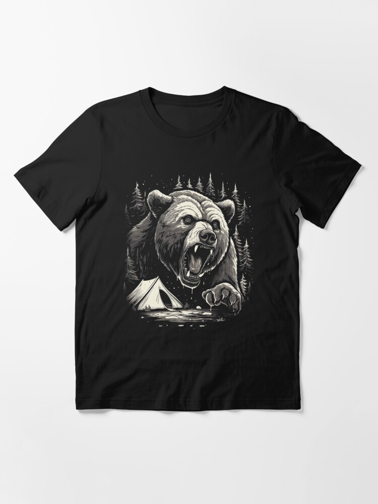 Mountain Bear Unisex Tee, Camping T Shirt, Wilderness Travel Tee,  Wanderlust, Mountain Camp, Wildlife Shirt, Outdoor Shirt