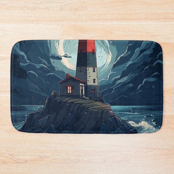 Item preview, The lighthouse at night designed and sold by KMSpace.