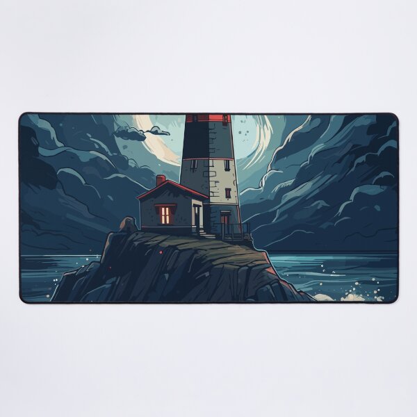 Item preview, The lighthouse at night designed and sold by KMSpace.