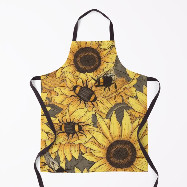 Item preview, Bee on a sunflower sketch designed and sold by Pixel Playground.